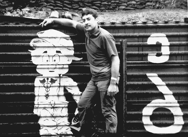Richard in front of Charlie Med